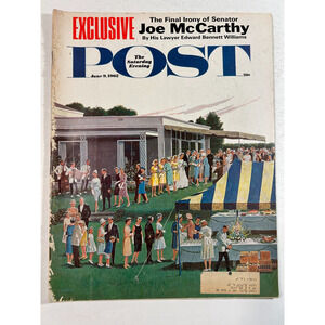 THE SATURDAY EVENING POST June 9 1962 Joe McCarthy Vintage Magazine